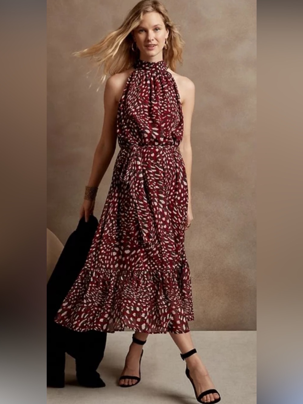 BANANA REPUBLIC colorful full length sz S dress BNWT stunning!